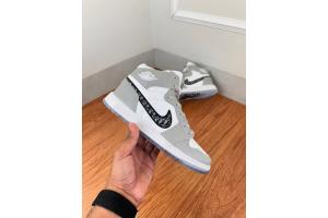 Tênis Air Jordan Dior - Cinza/Branco